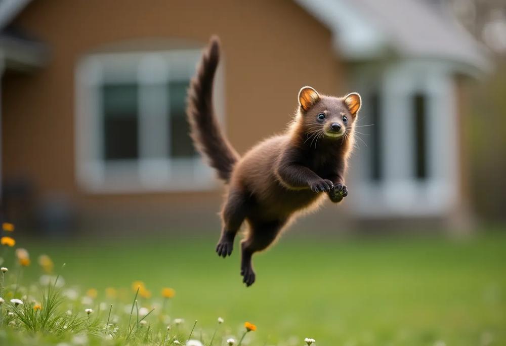 leaping marten
